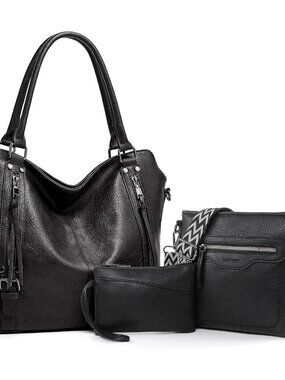 Tote Handbags for Women, Purse Crossbody Large Leather Purse Adjustable Straps S